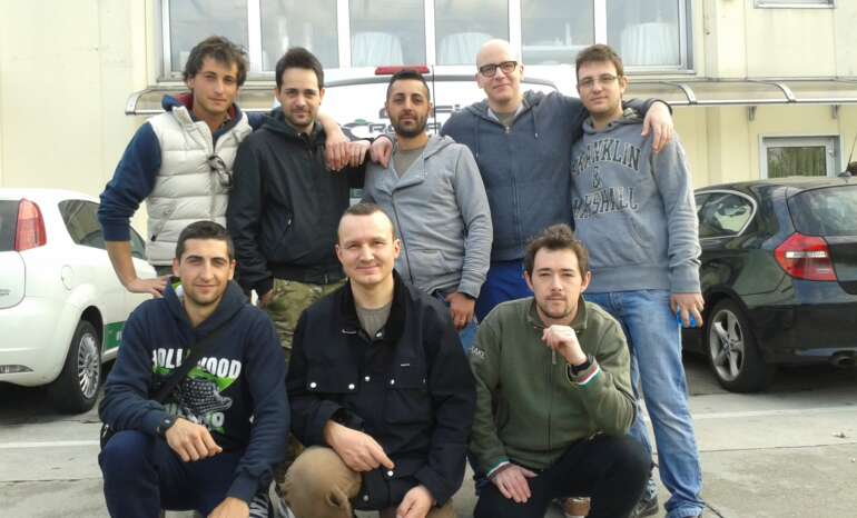 Pattuglia al punto di ritrovo prima della partenza per Operazione Bellico 2014