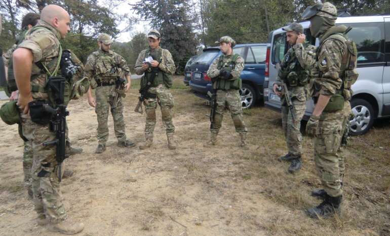 Squadra durante il briefing prima di affrontare obj al 5° Memorial Ronin 2015
