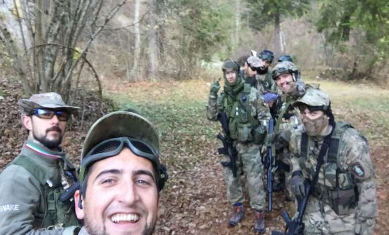 Selfie dell Ciko con tutta la pattuglia