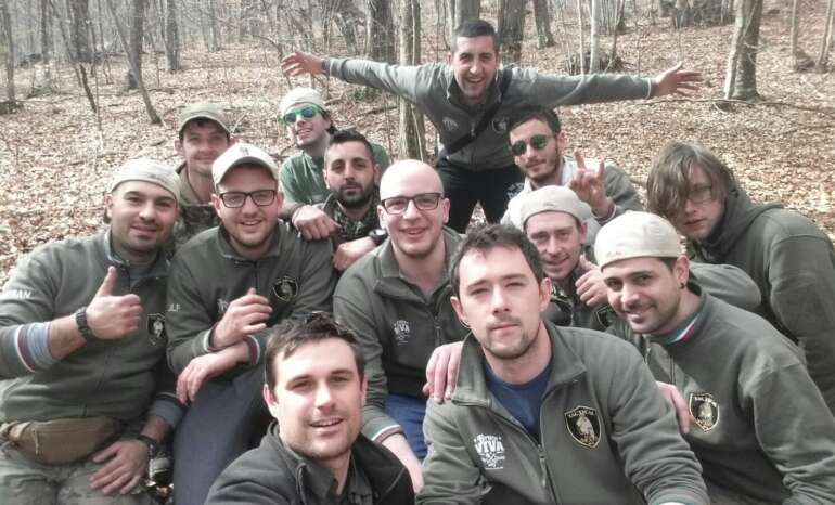 Selfie di squadra alla fine di Operazione Sparviero 2016