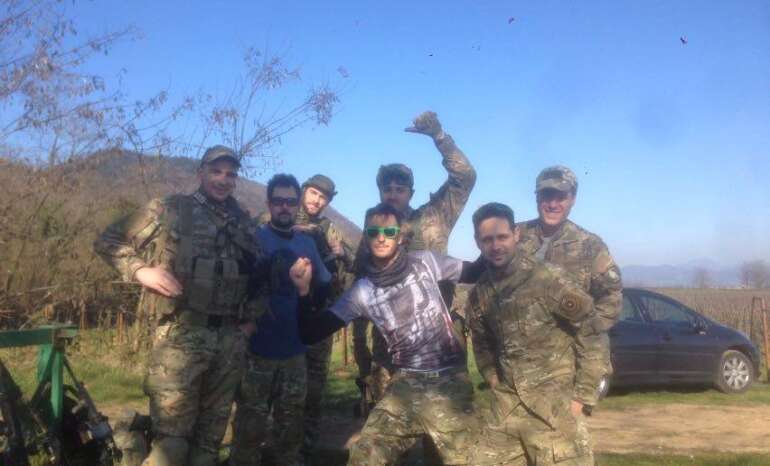 foto ricordo prima dell'infiltrazione di Operazione Zumbido Brasileiro