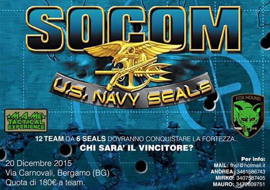 Locandina torneo SOCOM U.S. NAVY SEALS