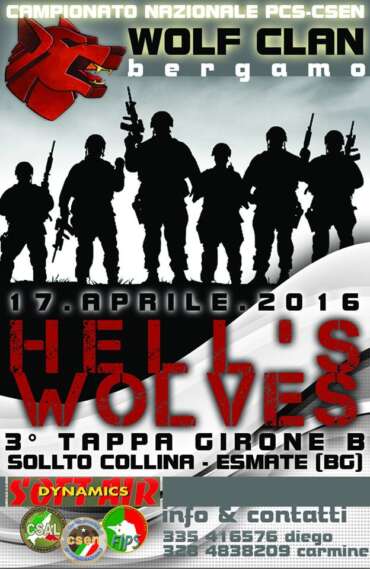 Locandina torneo Hell's Wolves 3° tappa campionato CSAL