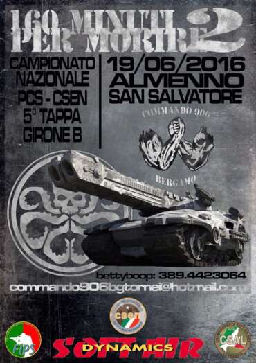 Locandina torneo 5° tappa girone B 160 Minuti per morire 2