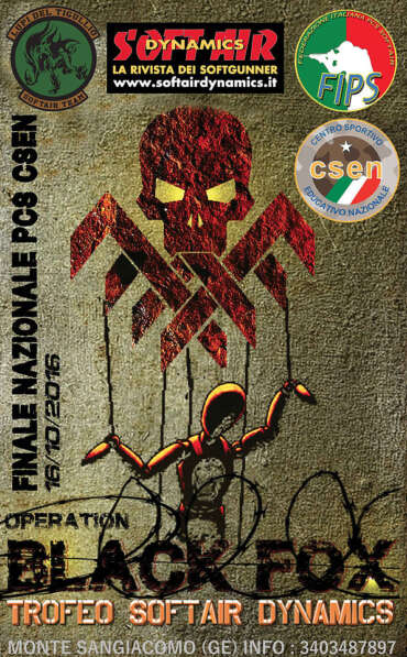 Locandina torneo finale nazionale PCS Operation Black Fox