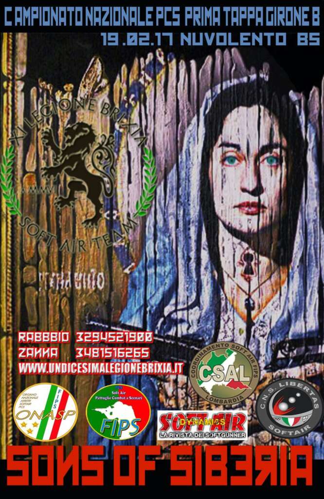 Locandina torneo 1° tappa campionato CSAL Son's of Siberia