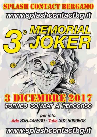 Locandina torneo combat a scenari 3° Memorial Joker