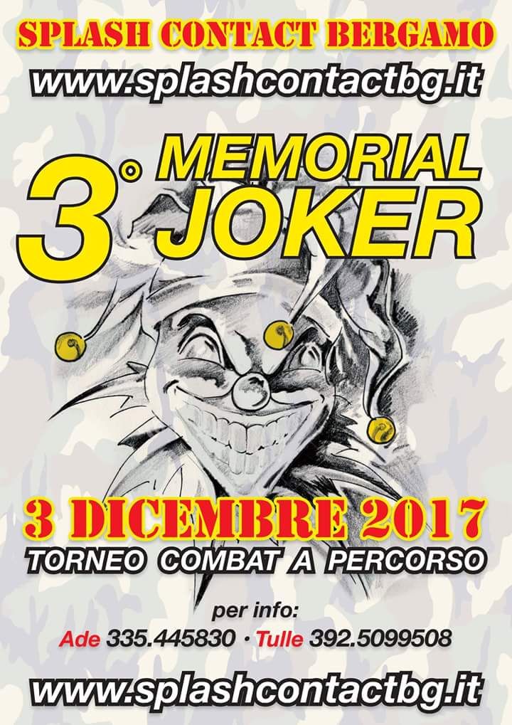 Locandina torneo combat a scenari 3° Memorial Joker