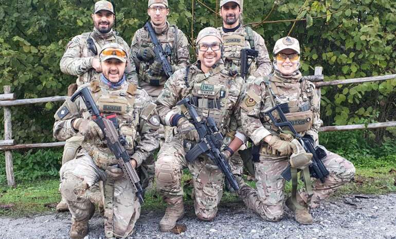 foto pattuglia alla partenza del torneo