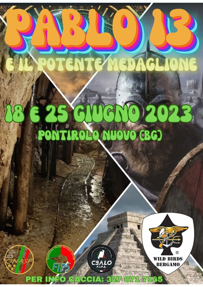 Locandina torneo Pablo 13 e il potente medaglione