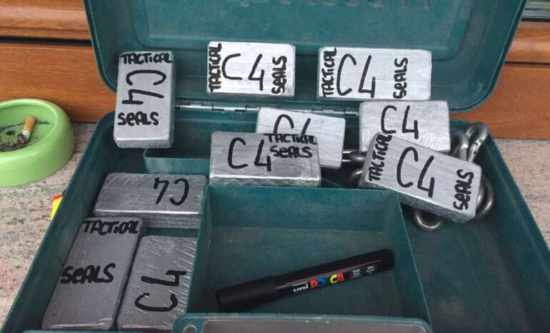 Immagine di bomba con C4 durante un' OBJ del torneo Nuclear Fallout