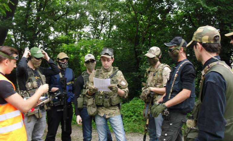 Immagine della squadra durante il briefing di un OBJ Pablo 6
