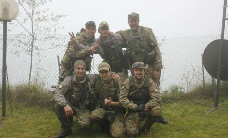 Foto della squadra prima di iniziare il torneo