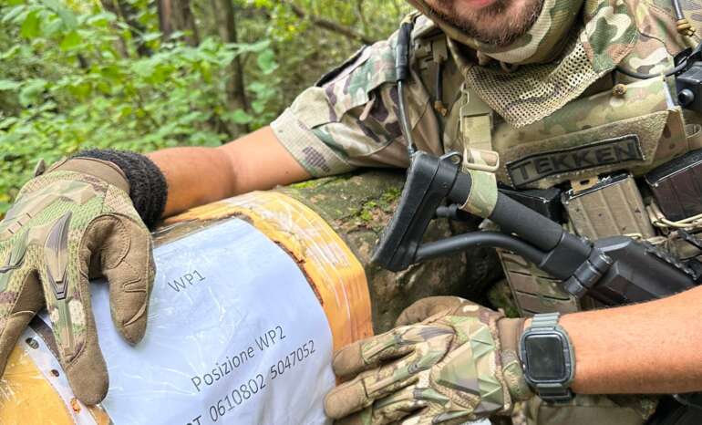 Caposquadra che ha trovato le coordinate di un WP